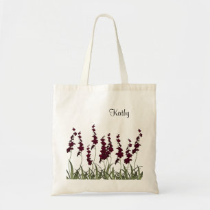 Bolso De Tela Flores rojas