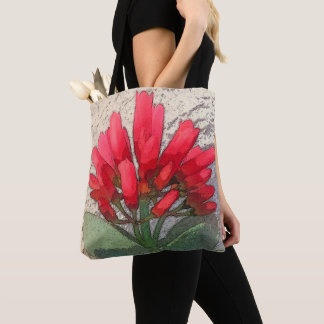 Bolso De Tela Flores Rojas de Agave