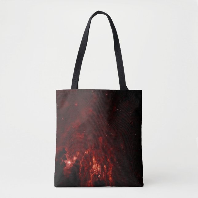 Bolso De Tela Flores rojas de noche (Anverso)