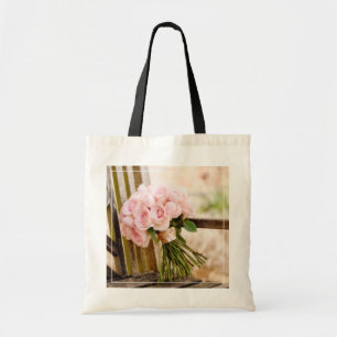 Bolso De Tela Flores Rosa Rosa Rosa Bouquet