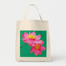 Bolso De Tela Flores rosadas