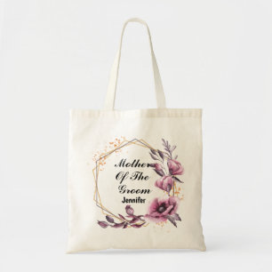 Bolso De Tela Flores rosadas Madre del novio Tote Bag