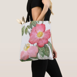 Bolso De Tela Flores rosadas Pierre Joseph Redoute Tote Bag