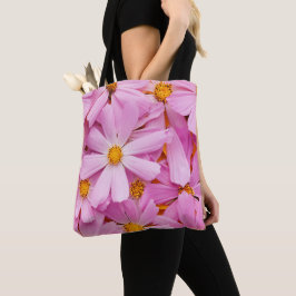 Bolso De Tela Flores rosas