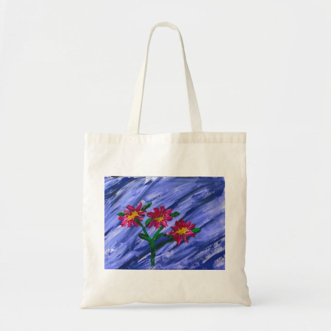 Bolso De Tela Flores rosas (Frente)