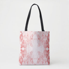 Bolso De Tela Flores rosas negras