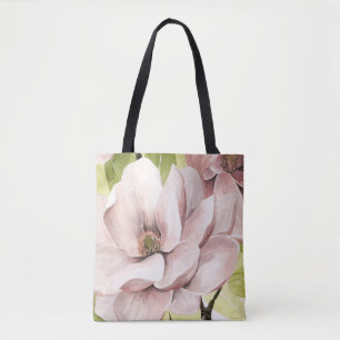 Bolso De Tela Flores Rubor Magnolia
