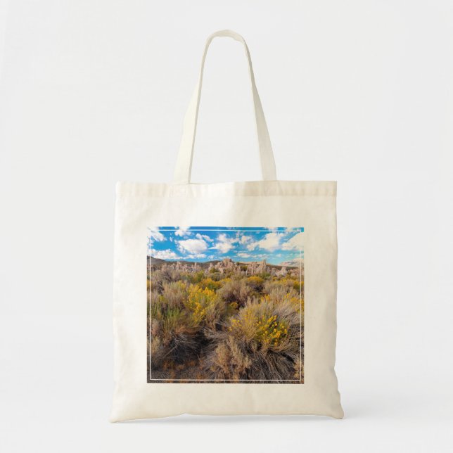 Bolso De Tela Flores | Sagebrush California en flor (Frente)