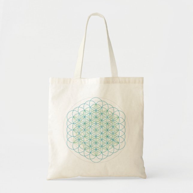 Bolso De Tela Flores sagradas (Frente)