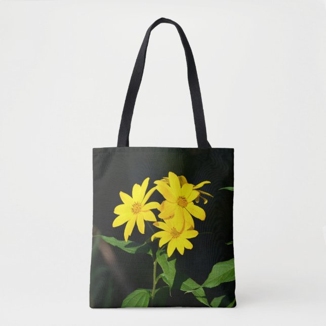 Bolso De Tela Flores salvajes amarillas Tote Bag (Anverso)