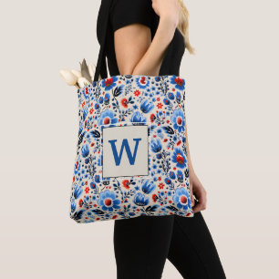 Bolso De Tela Flores salvajes azules con elegancia Girly Persona