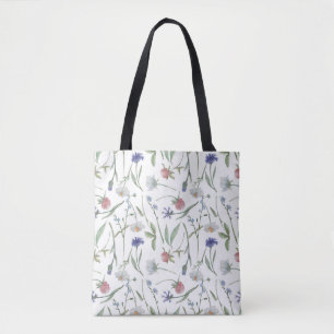 Bolso De Tela Flores salvajes banales