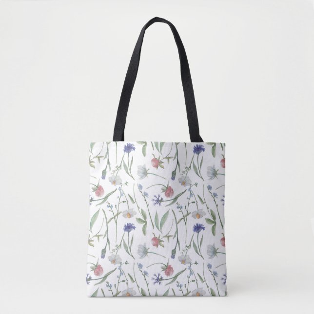 Bolso De Tela Flores salvajes banales (Anverso)