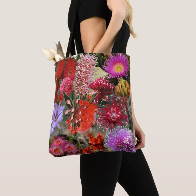 Bolso De Tela Flores salvajes nativas australianas (Detalle)