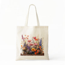 Flores salvajes Tote Bag