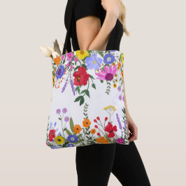 Bolso De Tela Flores salvajes Tote Bag