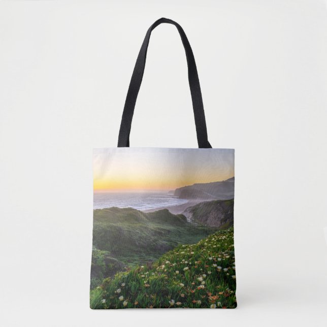 Bolso De Tela Flores | Santa Cruz California (Anverso)