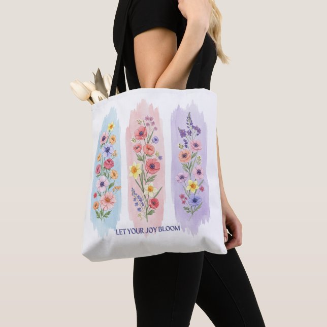 Bolso De Tela Flores silvestres (Detalle)
