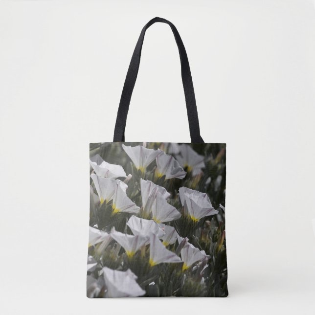 Bolso De Tela Flores silvestres blancas (Anverso)