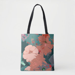 Bolso De Tela Flores silvestres Bodas Florales Novia Regalo Favo