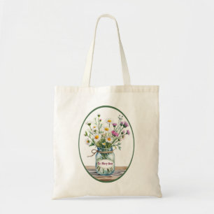 Bolso De Tela Flores silvestres de Personalizar religiosa en Mas