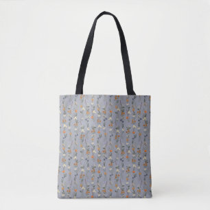 Bolso De Tela Flores Silvestres Dibujadas a Mano