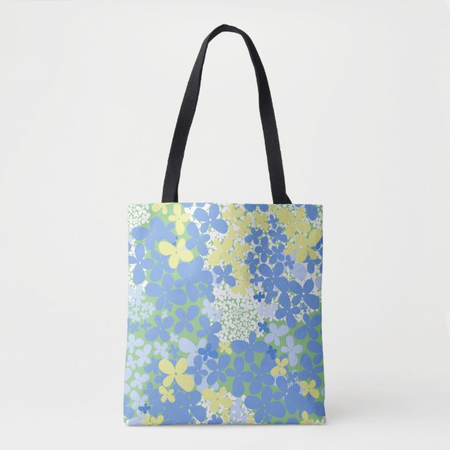 Bolso De Tela Flores silvestres Diseño floral (Anverso)