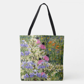 Bolso De Tela Flores silvestres en una pradera en Arles - Monogr