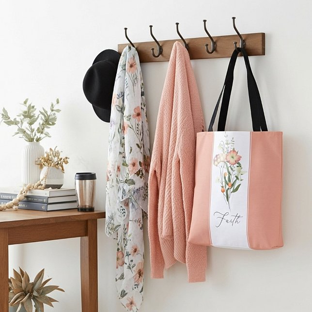 Bolso De Tela Flores Silvestres Fe y Amor (Subido por el creador)
