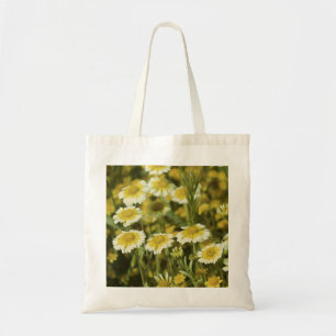 Bolso De Tela Flores silvestres girasoles amarillos y blancos