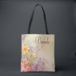 Bolso De Tela Flores Silvestres Románticas Boda Soñadora<br><div class="desc">Estas hermosas y elegantes flores silvestres parecen estar en un sueño en este diseño de bolso de boda romántica. Los colores lavanda,  púrpura,  rosa y amarillo hacen de este un regalo impresionante para la novia,  la madre de la novia,  las damas de honor,  etc. Todo el texto es personalizable.</div>
