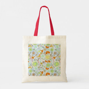 Bolso De Tela Flores sin costura de color lisa la píldora