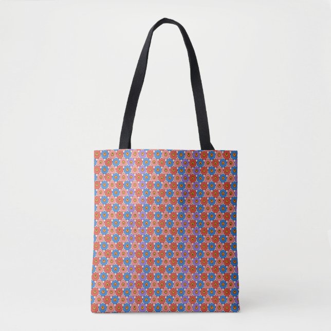 Bolso De Tela Flores sonrientes (Anverso)