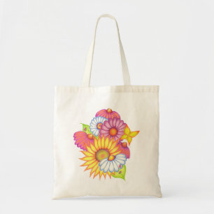 Bolso De Tela Flores Tote Bag
