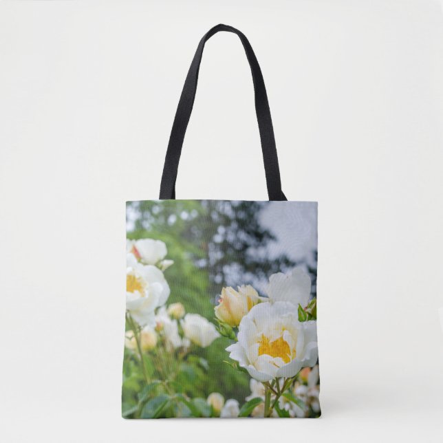 Bolso De Tela Flores Tote Bag (Anverso)