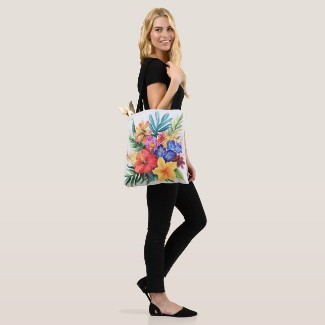 Bolso De Tela Flores tropicales (Puesto)