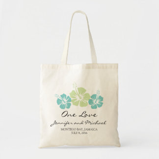 Bolso De Tela Flores tropicales de Hibiscus