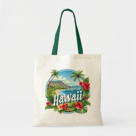 Bolso De Tela Flores tropicales de las montañas de la playa de H