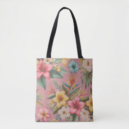 Bolso De Tela Flores Tropicales Inspiradas en la Naturaleza