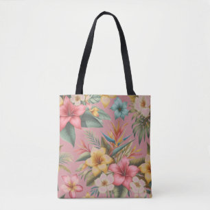 Bolso De Tela Flores Tropicales Inspiradas en la Naturaleza