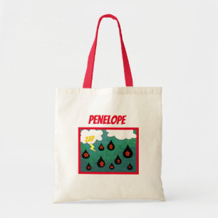 Bolso De Tela Flores trucantes divertido libro de historietas po