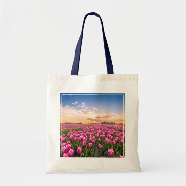 Bolso De Tela Flores | Tulips, Holanda del Sur, Países Bajos (Frente)