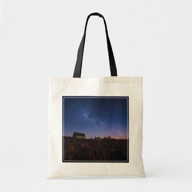 Bolso De Tela Flores | Vía Láctea Nueva Zelanda (Frente)
