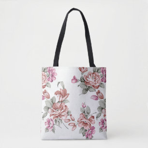 Bolso De Tela Flores Vintage Chic Shabby Femeninas