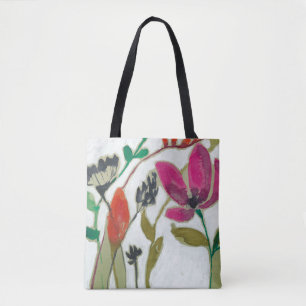 Bolso De Tela Flores vivas