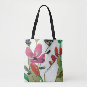Bolso De Tela Flores Vivid I
