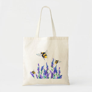 Bolso De Tela Flores y abejas Tote Bag Spring