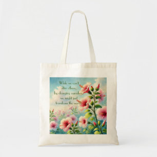 Bolso De Tela Flores y comillas hibiscus