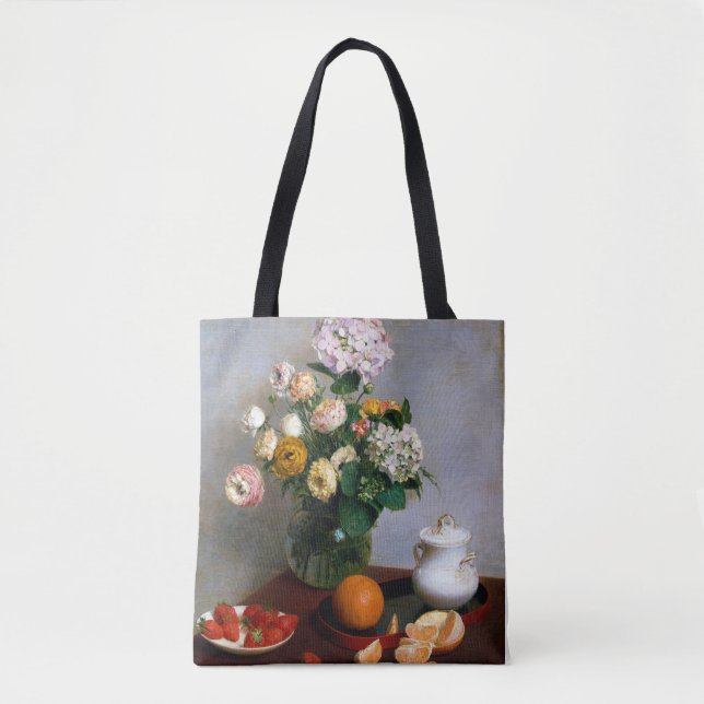 Bolso De Tela Flores y fruta, Henri Fantin-Latour (Anverso)
