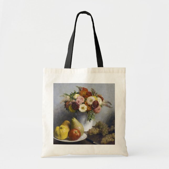 Bolso De Tela Flores y fruta, Henri Fantin-Latour (Frente)